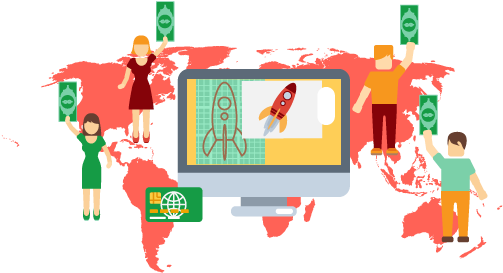 Make Yourself Unique And Reach Globally - Omax Decor Mercators View Gallery Wrapped Print (600x350)