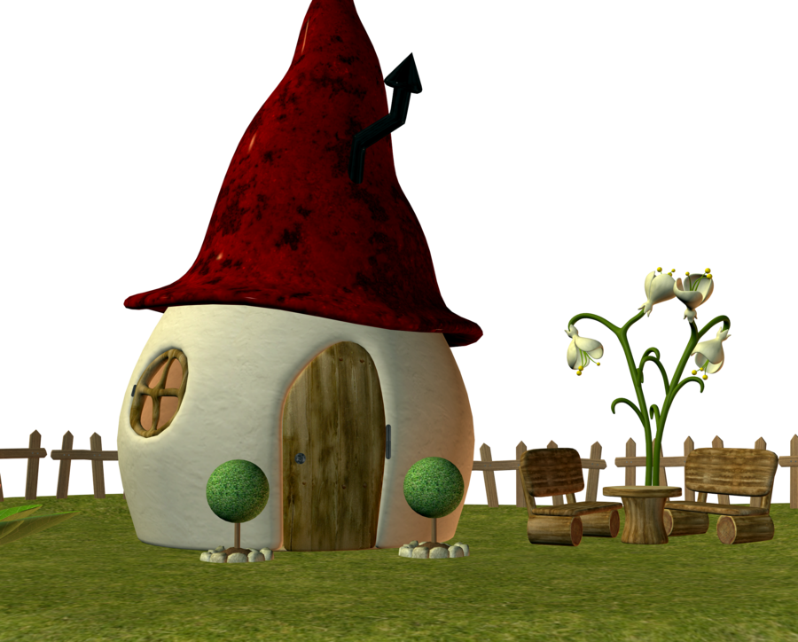 Pinterest - Fairy House Png (900x724)