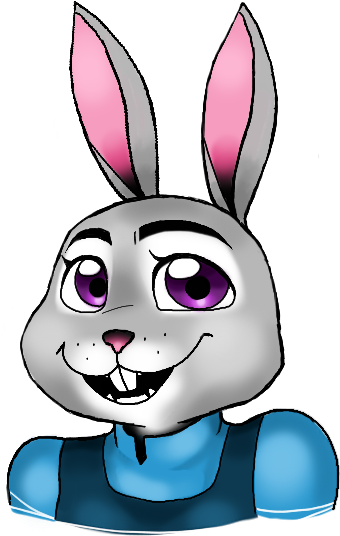 Judy Hopps ~ By Mizzneon - Cartoon (352x546)