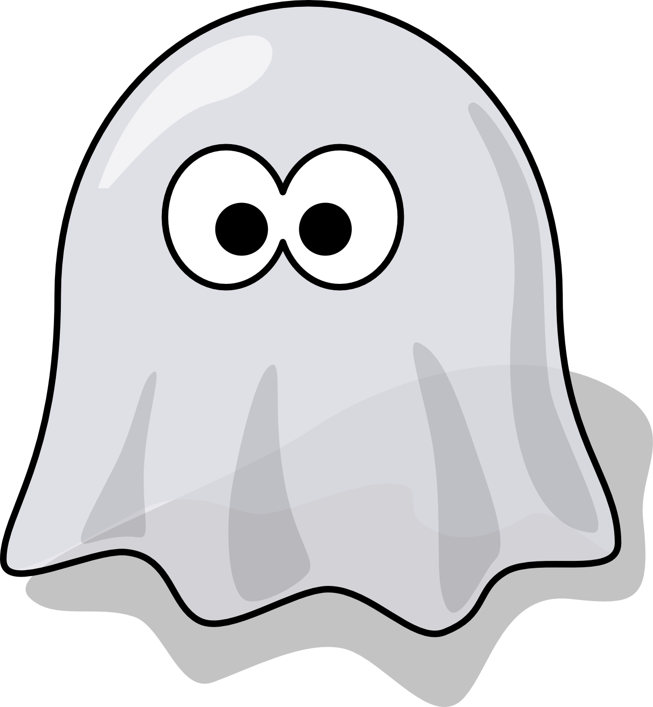 Drawn Ghostly Transparent - Ghost Clipart (2215x2400)