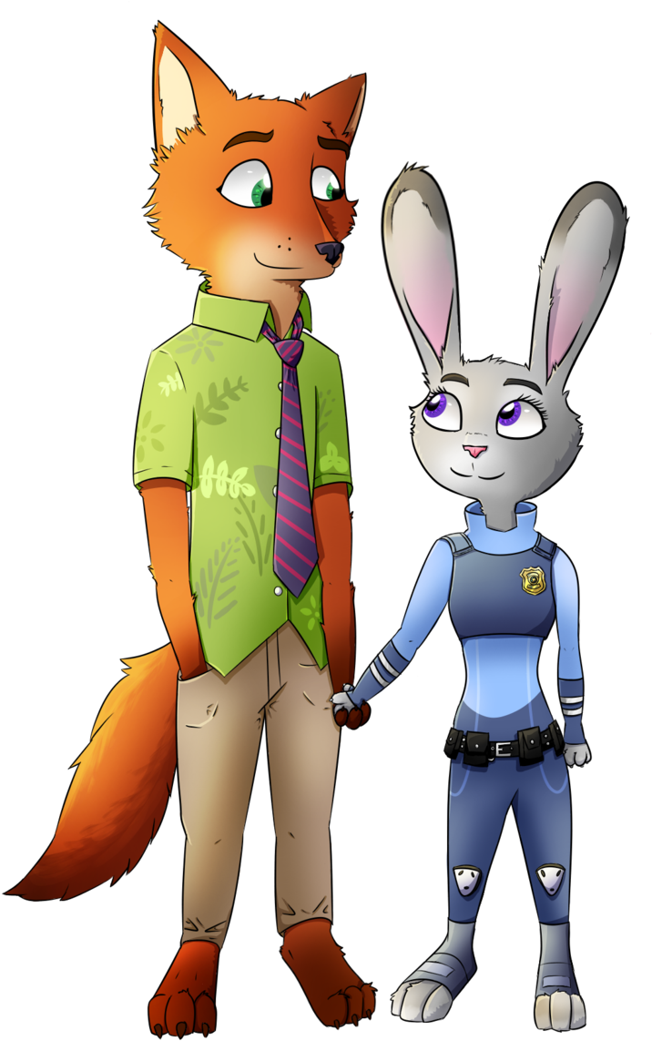 Nick X Judy By Bumblehoodie Nick X Judy By Bumblehoodie - Cartoon (1024x1365)