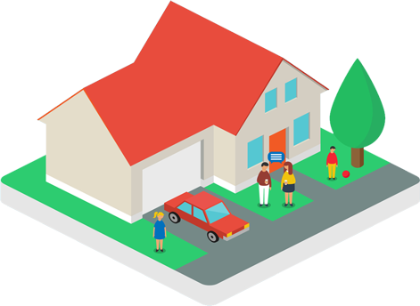 Home & Family Protection - Vector Graphics (471x344)