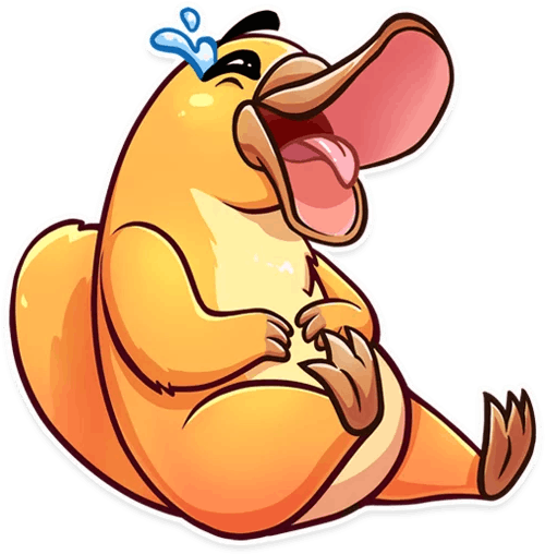 “cooper The Platypus” Stickers Set For Telegram - Cooper The Platypus (512x512)