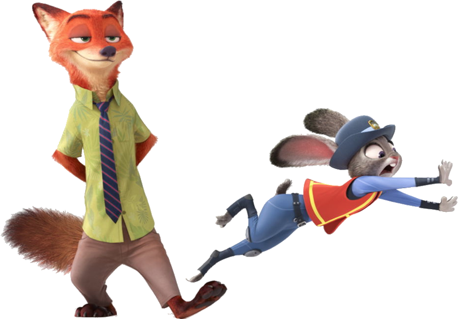 Nicknjudytransparent - Zootropolis Characters (995x707)