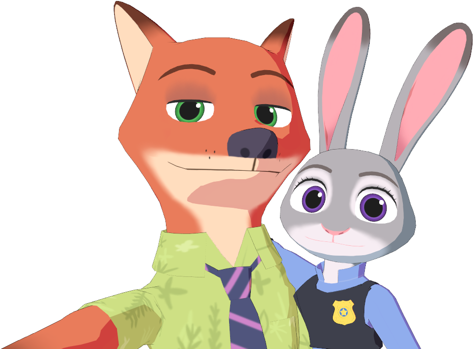 Mmdsatoshi 140 13 Mmd Nick And Judy By Mmdsatoshi - Cartoon (1280x720)