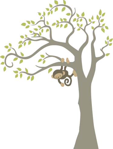 Color De Su Pared - Tree Mural (374x495)