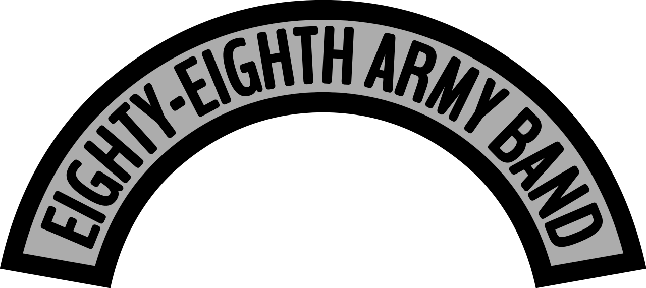 Us Army Eighty-eighth Army Band Tab - Army (1280x571)