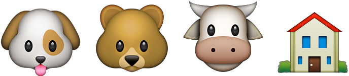 Animal House - Cow - Emoji Large Tote Bag, Adult Unisex, Natural, (1000x200)