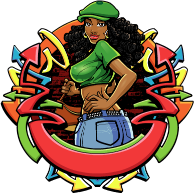 Urban Stickers Messages Sticker-10 - Cartoon (408x408)
