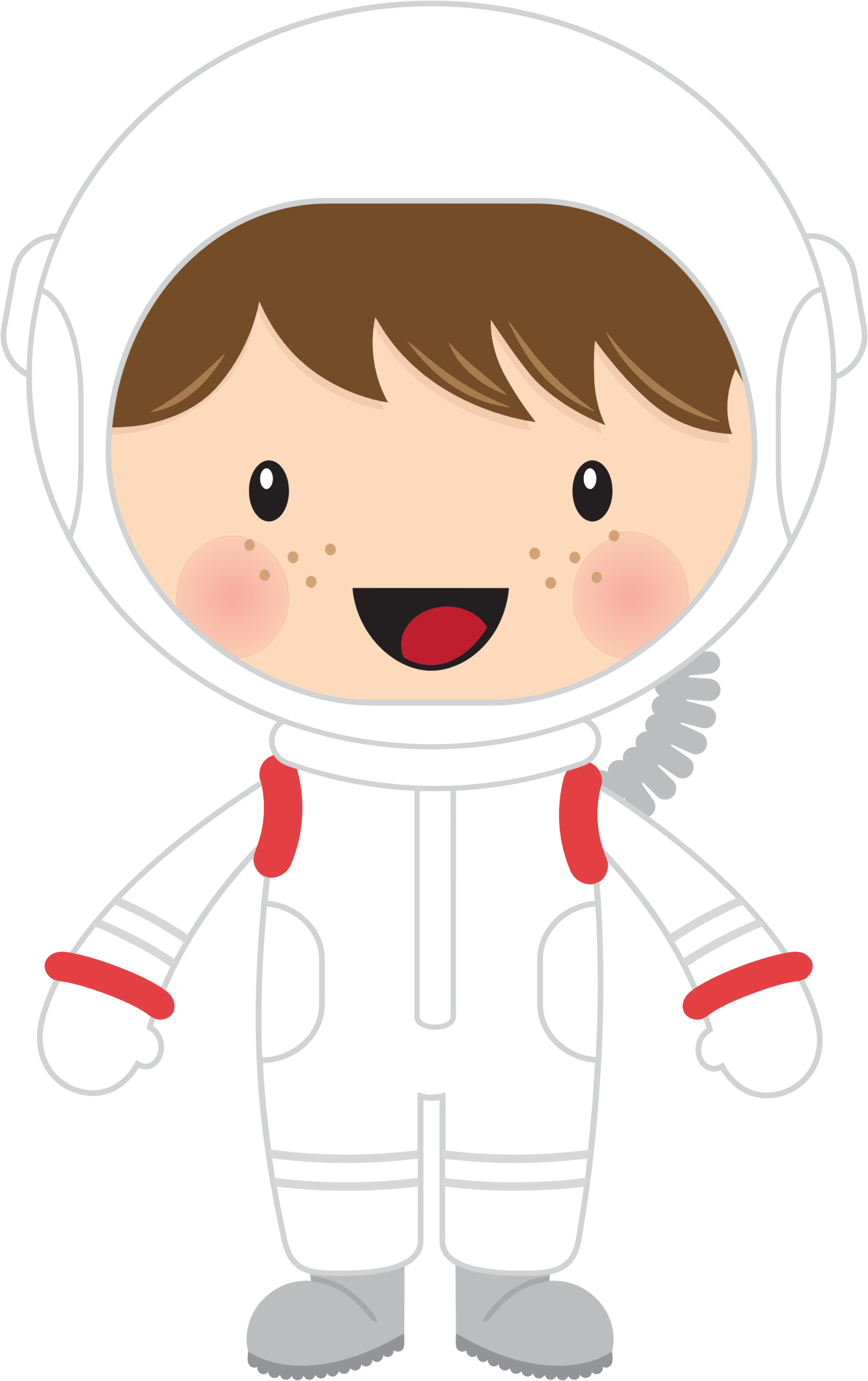 Astronaut Clipart Comic - Astronaut Png (1408x2240)