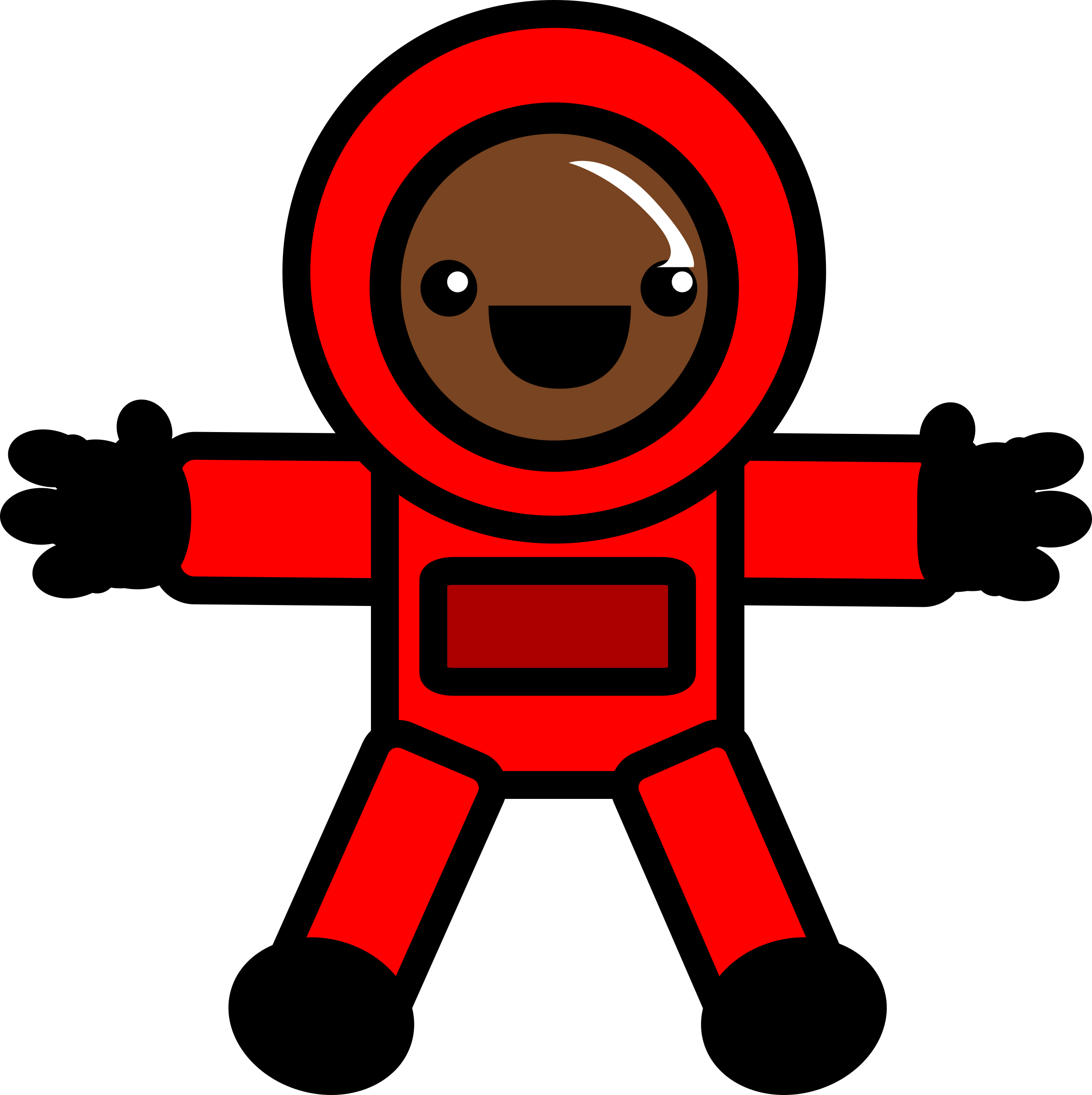 Free Stock Photo Of Astronaut In Red Space Suit Vector - Space Suit Clipart (2393x2400)