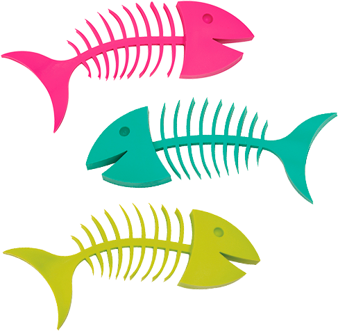 Fishbone - Umbra Wishbone Rubber Soap Dish, Pink (1020x1120)