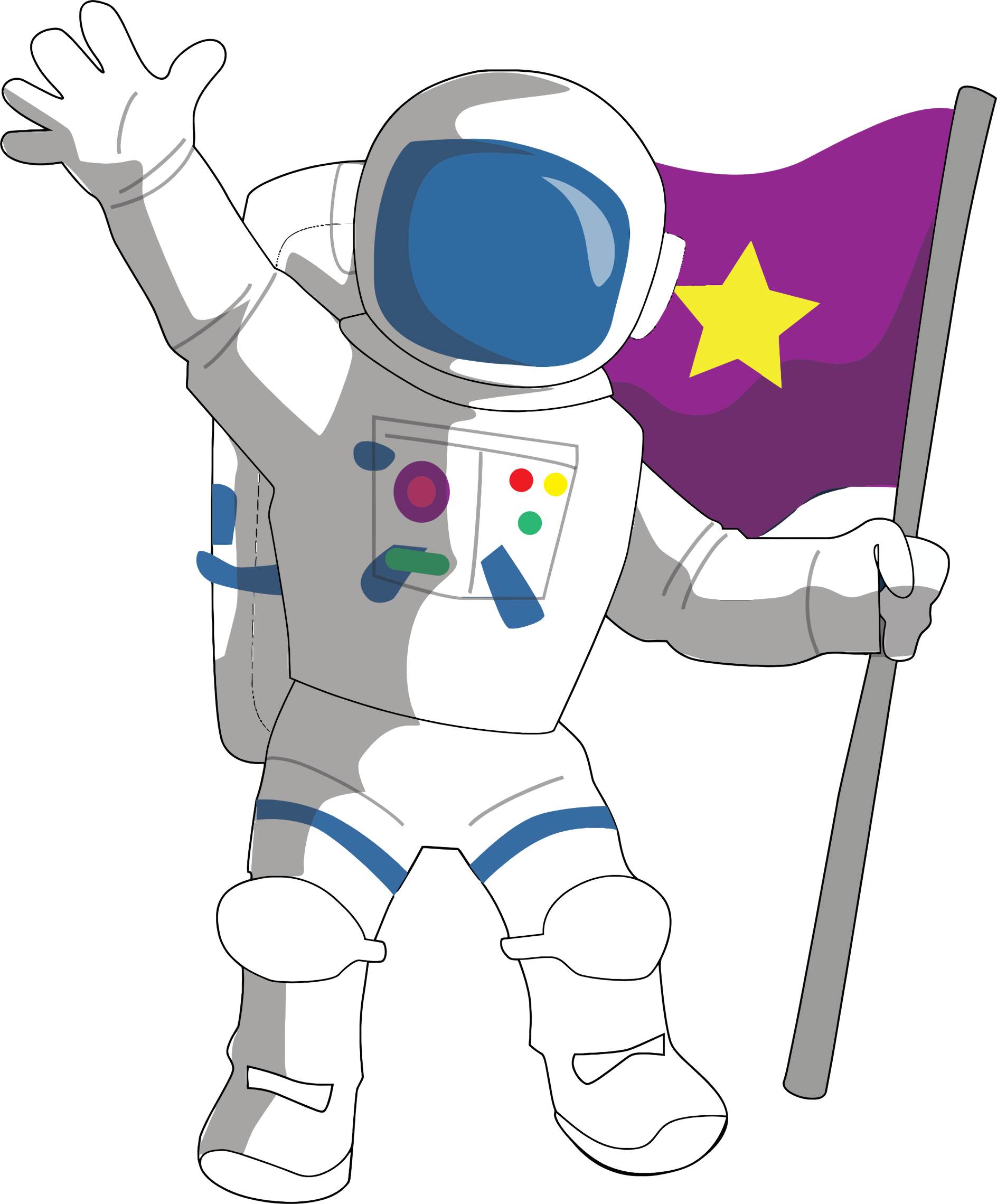 Astronaut Clipart Png - Astronaut Clipart (1888x2280)