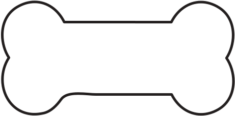 Bone Toy Mascot Icon - Silhouette (550x550)