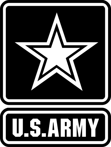 Download - Us Army Logo White (385x512)