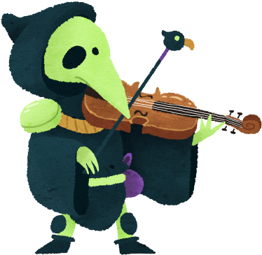 Violin Clip Art - Plague Knight (540x540)