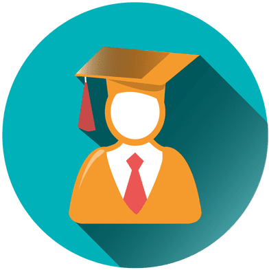 Male Graduate Round Icon Transparent Png - Graduado Transparente (512x512)