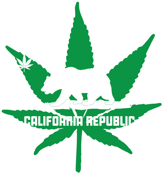 California Republic Pot Leaf Outline Weed 420 Ganja - California Republic Pot Leaf Outline Weed 420 Ganja (789x681)
