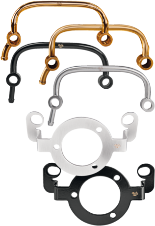These Velocity Stacks, Or Air Horns, Are A Three Piece, - Kit Support Et Reniflard Black Duck Parts Black Powder (333x480)