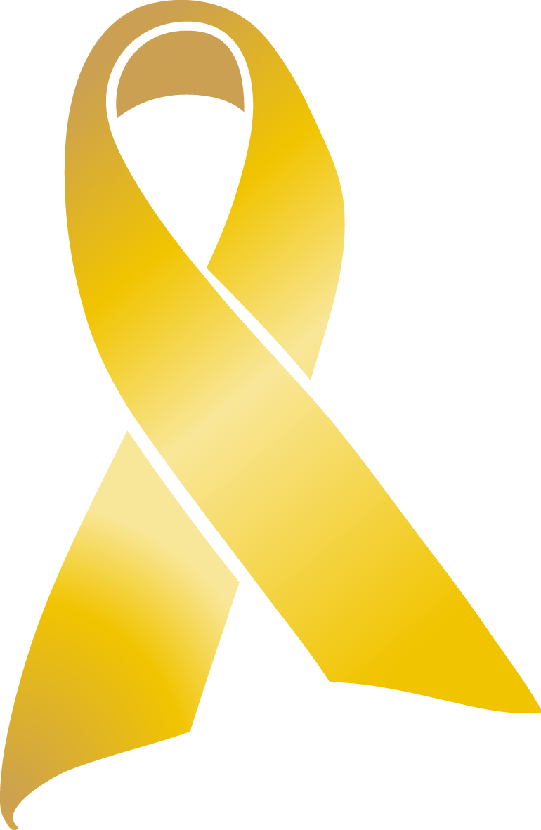 Childhood Cancer Awareness Month My Cancer Journey - Gold Cancer Ribbon Vector (770x1181)