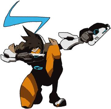 Dab Life - Overwatch Tracer Dab (410x500)