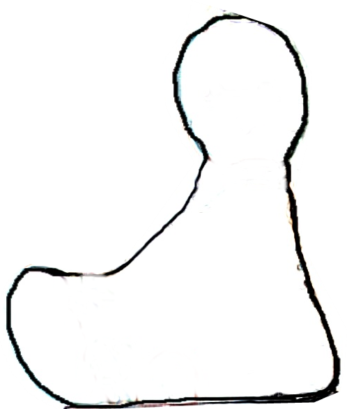 Angel Saw Pattern - Sketch (498x586)