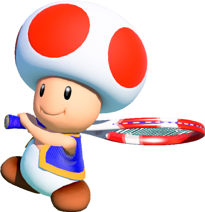 Smash Clipart Tennis - Mario Tennis Aces Toad (992x1052)