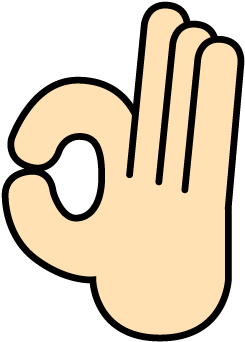 For Download Free Image - Ok Hand Clip Art (540x540)