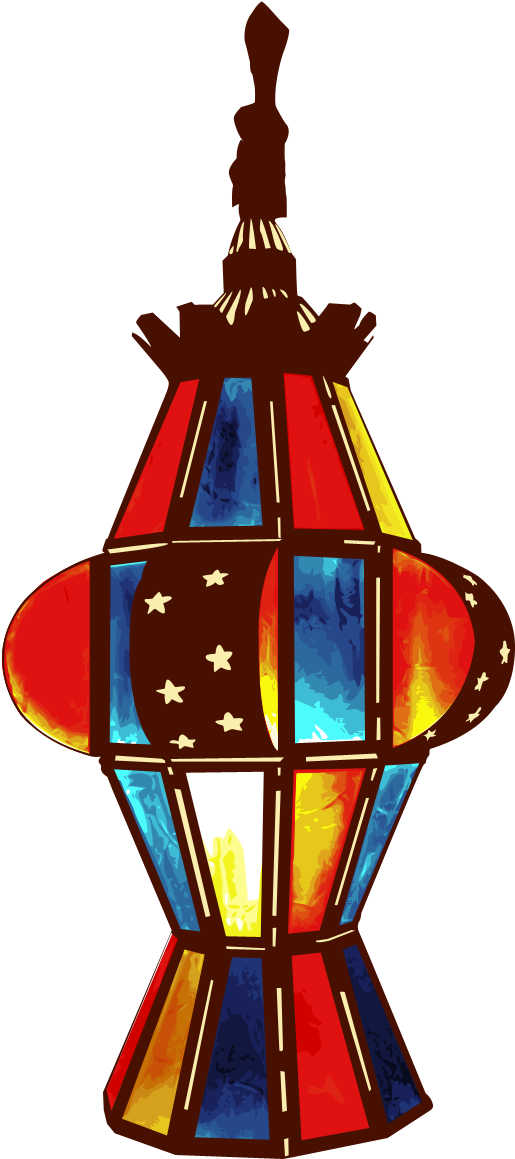 Ramadan Lamp From Khatib Image - Fanous Ramadan Png (870x1280)