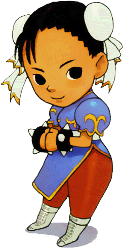 Street Fighter Series - Chibi Chun Li Png (262x508)