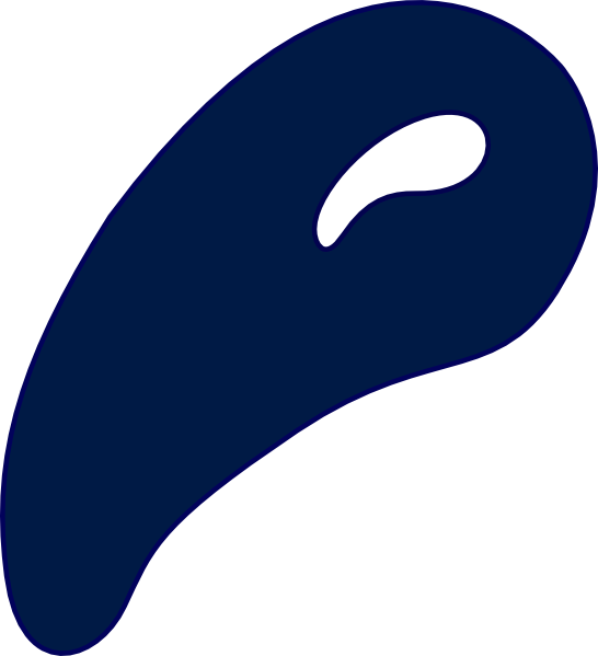 Dark Blue Clipart Blue Splash - Blue (546x599)