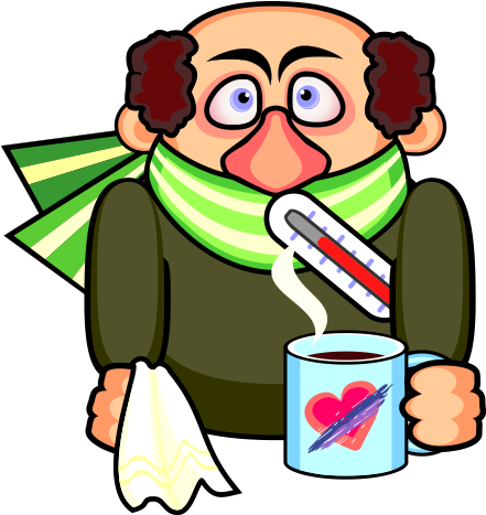 Stock Photography Clip Art - Hombre Enfermo Caricatura (493x548)