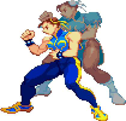 Street Fighter Alpha/characters/chun-li Strategywiki, - Chun Li Taunt Gif (420x401)