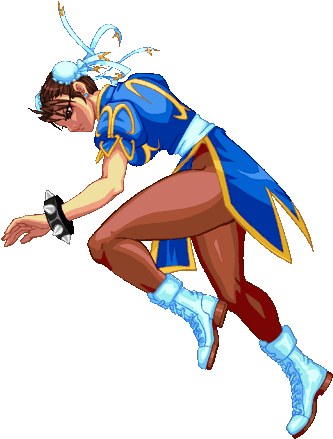 Kisekae Dolls • Chun Li Is Notable In Super Street - Chun Li Lightning Legs Gif (375x453)