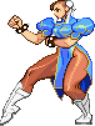 Street Fighter Characters Female Chun Li Fighting Games - Chun Li Street Fighter 3 (304x404)
