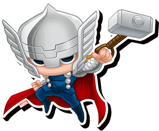 Chibi Thor Magnet - Thor Chibi (555x555)