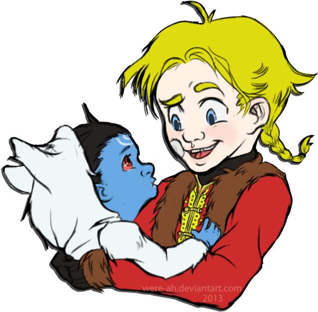 This Is A Little Bit Of Fanart Of Some Fanart That - Thor And Jotun Loki (800x665)