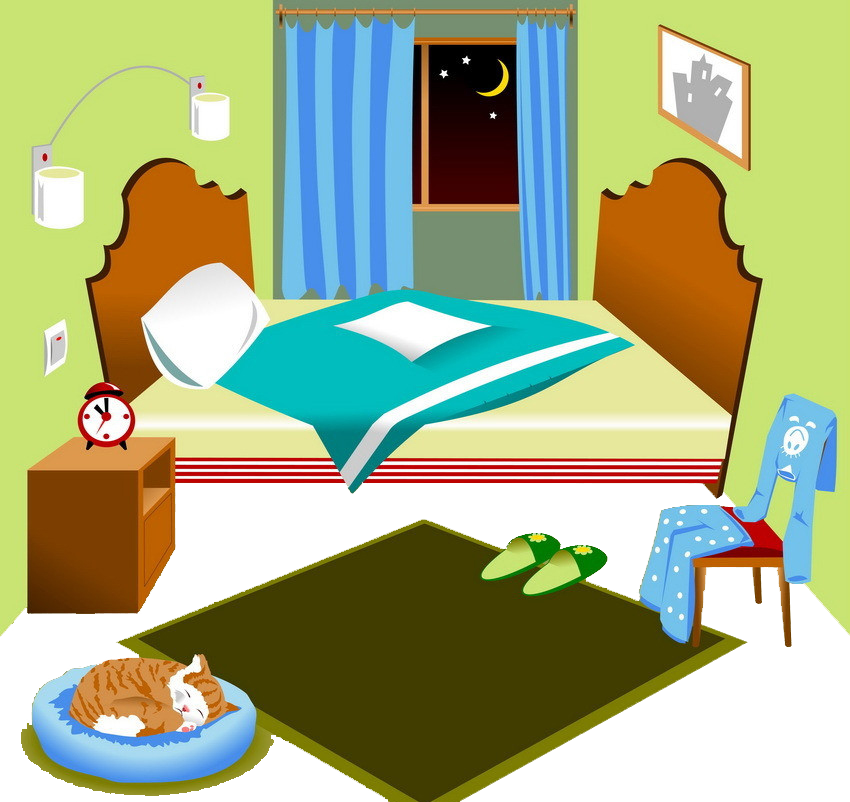 儿童卧室室内场景 - Bedroom (850x802)