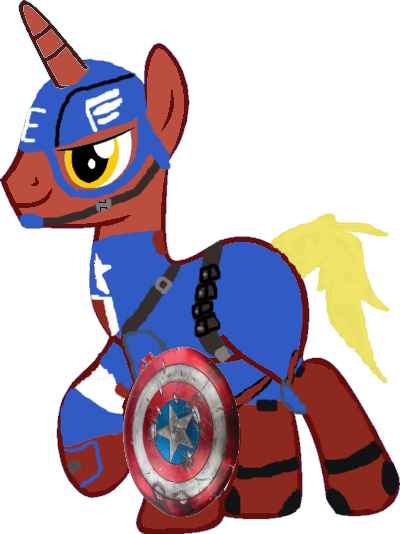 Captain Equestria By Aurahero7 - Cartoon (400x534)