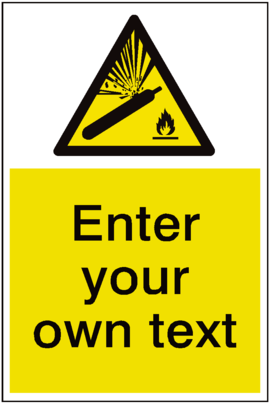 Explosive Gas Custom Hazard Sticker - Mind The Step Sign (480x480)