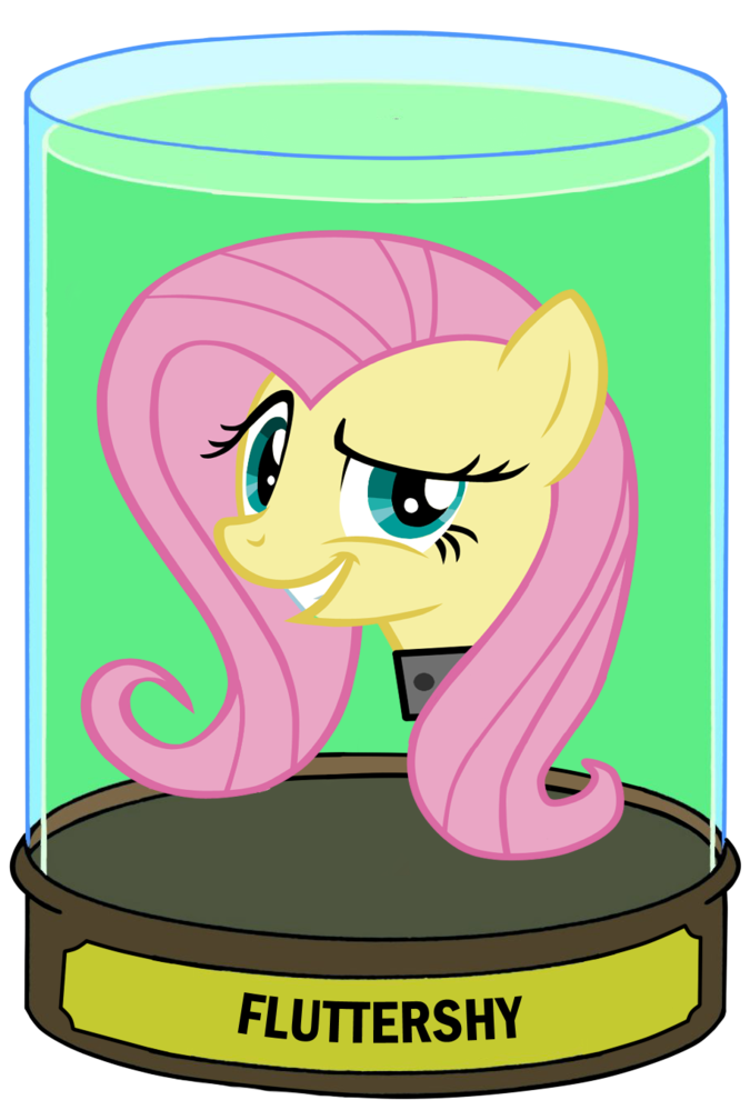 Fluttershy Head In A Jar By Kanske-2099 - Pony Friendship Is Magic Fluttershy (756x1056)