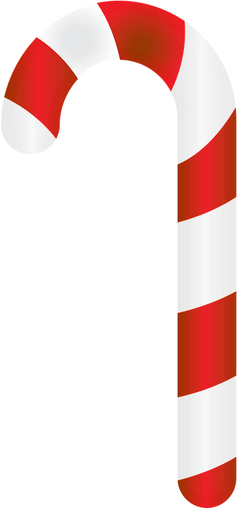 Candy Cane Clip Art - Bengala De Natal Png (360x720)