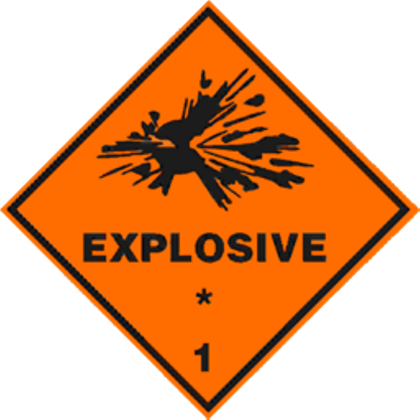 High Explosive Warning - Defensive Driving Course Online (420x420)
