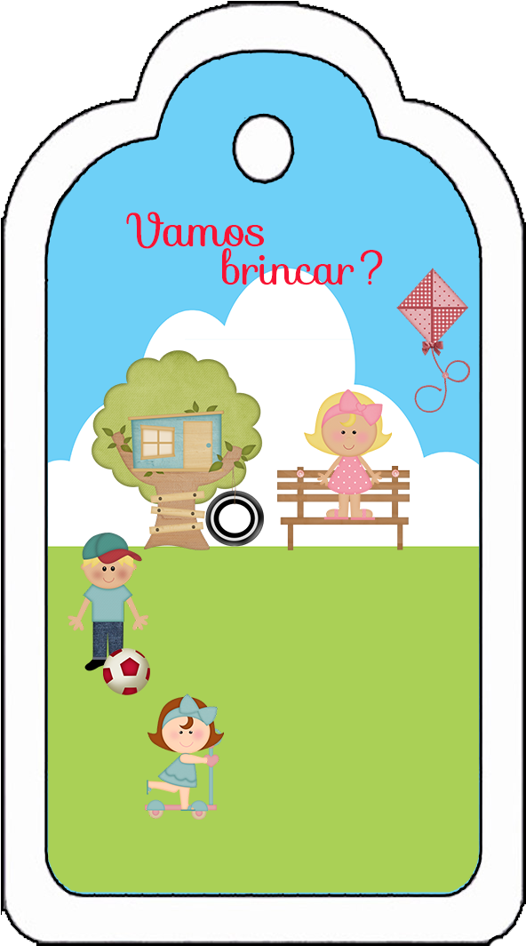 Kit Digital Aniversário Brincadeira De Criança"vamos - Kit Digital Aniversário Brincadeira De Criança"vamos (626x1098)