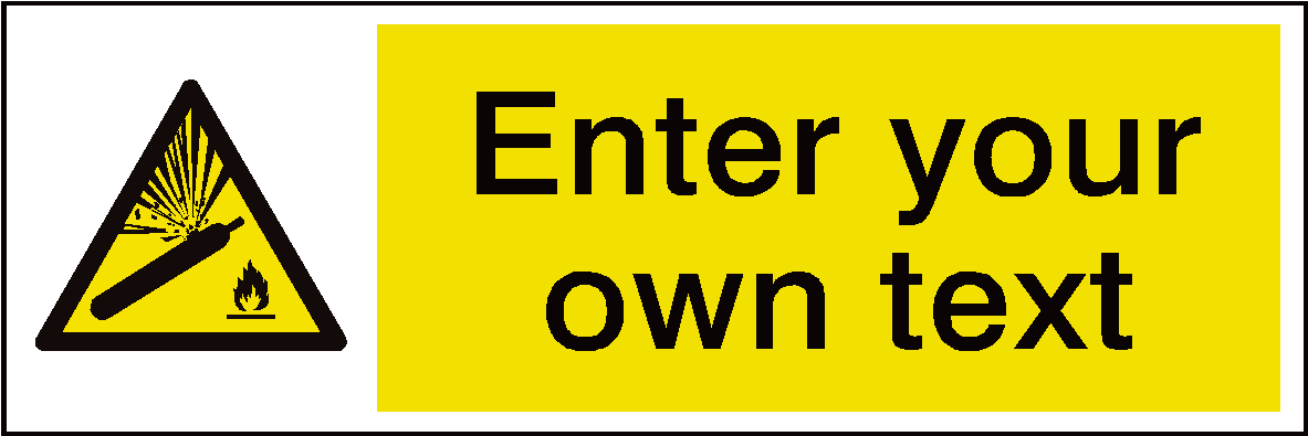 Gas Cylinder In Warning Triangle Sign (1418x1418)