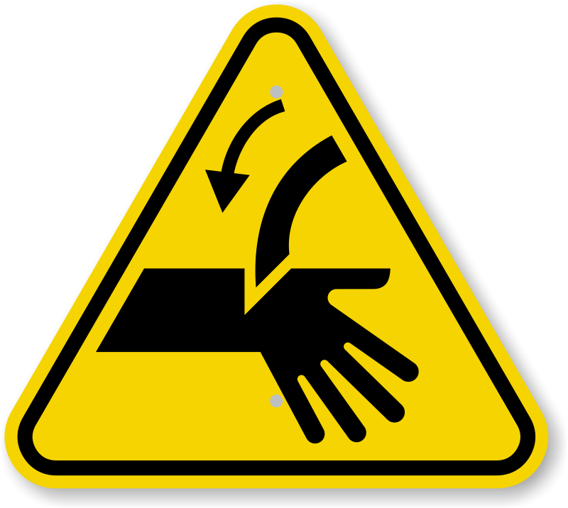 Iso Cutting Of Fingers Or Hand - Cutting Hazard (800x716)
