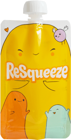 Resqueeze Pouches - Resqueeze Reusable Food Pouch 180ml (4-pack) (450x501)
