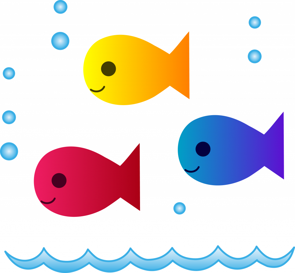 Strong Clipart Pictures Of Fish Cute Clip Art Panda - School Of Fish Drinking Glass (1024x948)