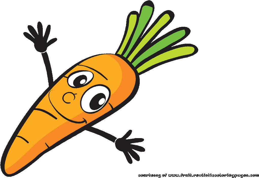 Watercolor Carrots Clip Art Set Veggies Watercolor - Hd Carrot Cartoon (1280x720)