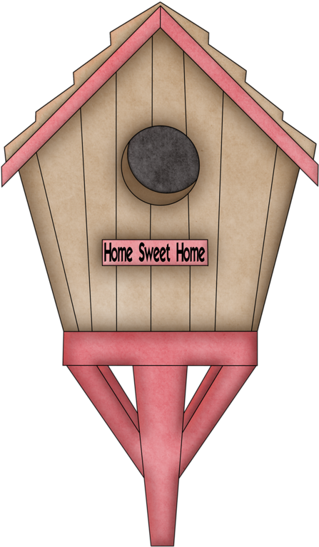 Home Sweet Home Birdhouse - Casita De Pajaro Png (499x800)